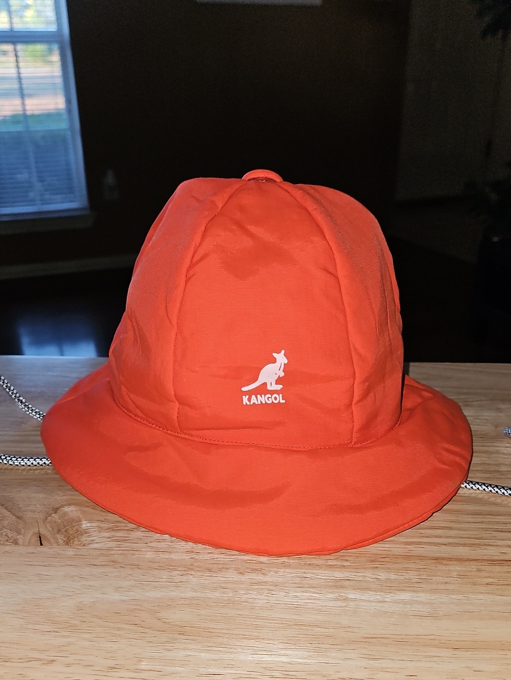 Kangol Orange Mens Stay Puffed Bucket Hat